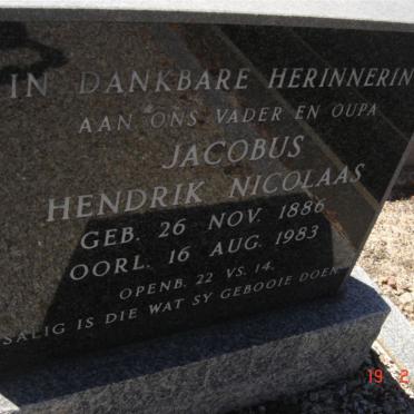 BOSHOFF Jacobus Hendrik Nicolaas 1886-1983