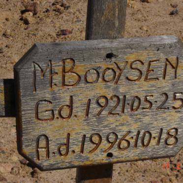 BOOYSEN M. 1921-1996