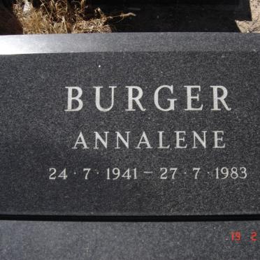 BURGER Annalene 1941-1983