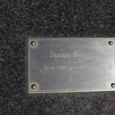 BURGER Susan 1941-1988