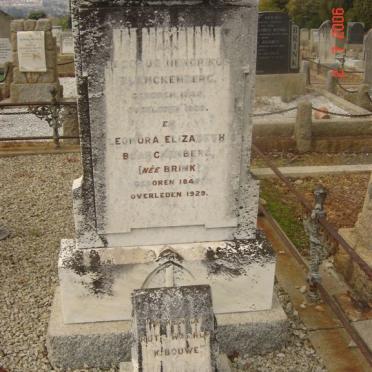 BLANCKENBERG Jacobus Hendrikus 1844-19?9 &amp; Leonora Elizabeth BRINK 1845-1929