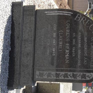 BRECHER Lourens Herman 1895-1962 &amp; Maria Johanna Christina BEUKES :: BRECHER Mart?