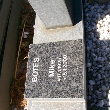 BOTES Mike 1925-2000  :: BOTES Michael John 1954-1983