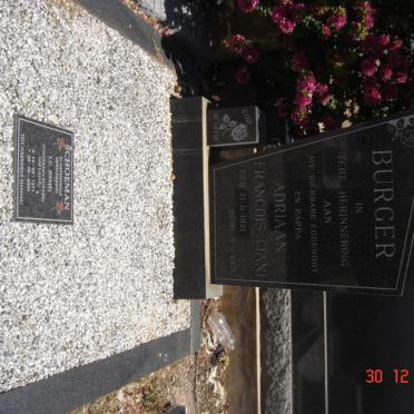 BURGER Adriaan Francois 1921-1971 :: SCHOEMAN I.C. formerly BURGER nee LAING 1911-2006