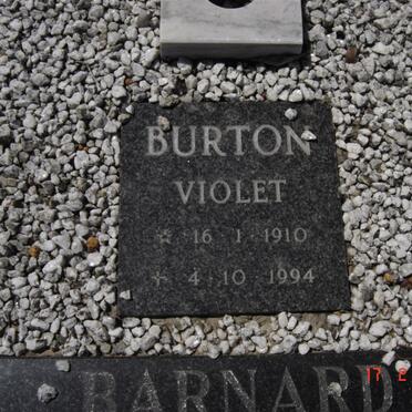 BURTON Violet 1910-1994