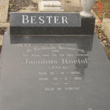 BESTER Jacobus Roelof 1926-1991