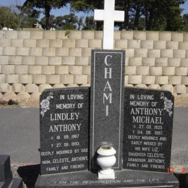 CHAMI Anthony Michael 1925-1997 :: CHAMI  Lindley Anthony 1967-1993