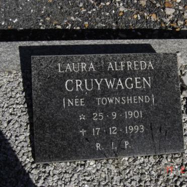 CRUYWAGEN Laura Alfreda nee TOWNSHEND 1901-1993