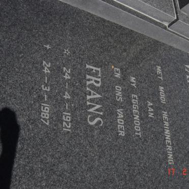COLFF Frans, van der 1921-1987
