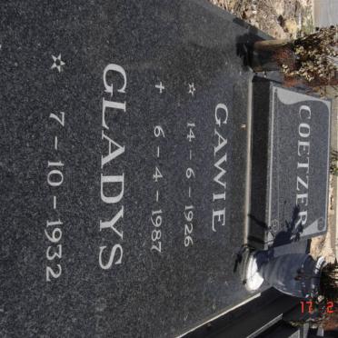COETZER Gawie 1926-1987 &amp; Gladys 1932-2000