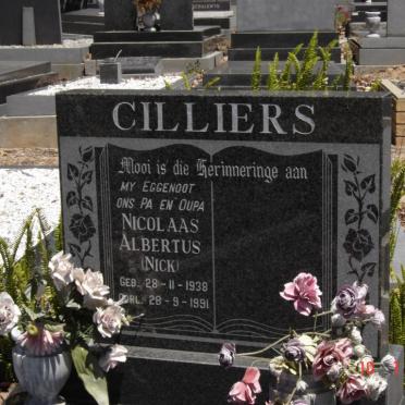 CILLIERS Nicolaas Albertus 1938-1991