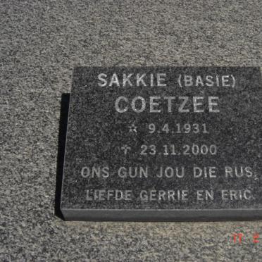 COETZEE Sakkie 1931-2000