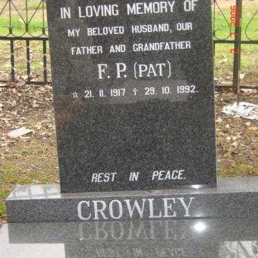 CROWLEY F.P. 1917-1992