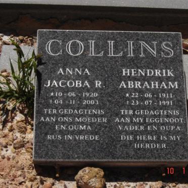 COLLINS Hendrik Abraham 1911-1991 &amp; Anna Jacoba R. 1920-2003