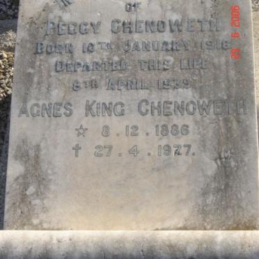 CHENOTWETH Peggy 1918-1939 :: CHENOTWETH Agnes King 1886-1977
