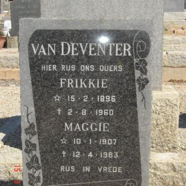 DEVENTER Frikkie, van 1896-1960 &amp; Maggie 1907-1983
