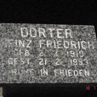 DORTER  Heinz Friedrich 1919-1993