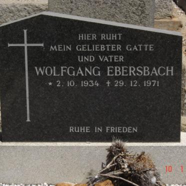 EBERSBACH Wolfgang 1934-1971