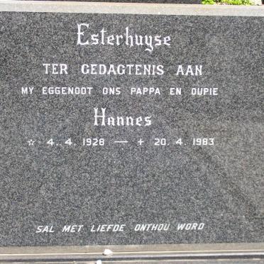 ESTERHUYSE Hannes 1928-1983