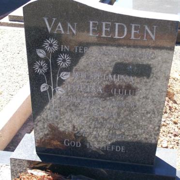 EEDEN Wilhelmina Louisa, van 1903-1979