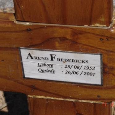 FREDERICKS Arend 1952-2007