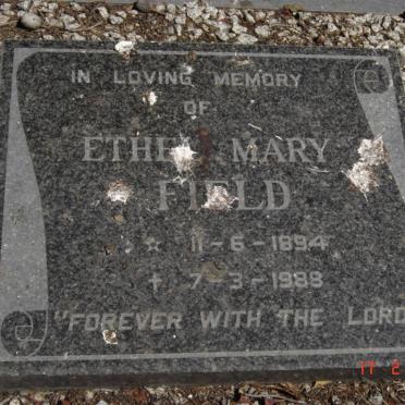 FIELD Ethel Mary 1894-1988