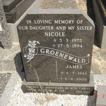 GROENEWALD James 1949-2000 :: GROENEWALD Nicole 1975-1994