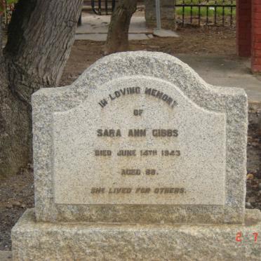 GIBBS Sara Ann -1943