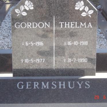 GERMSHUYS Gordon 1916-1977 &amp; Thelma 1918-1990