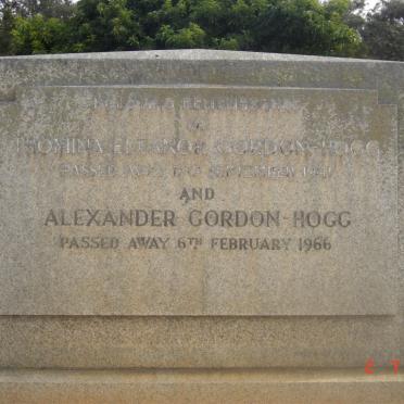 GORDON-HOGG Alexander-1966 &amp; Thomina Eleanor -1941