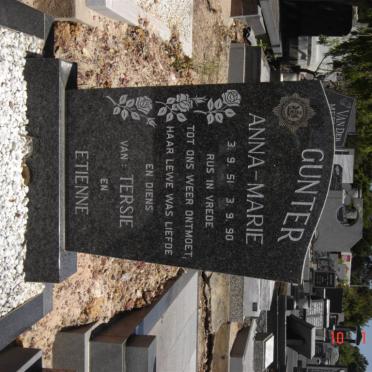 GUNTER Anna-Marie 1951-1990