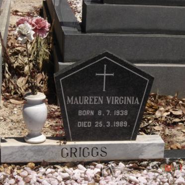GRIGGS Maureen Virginia 1938-1989