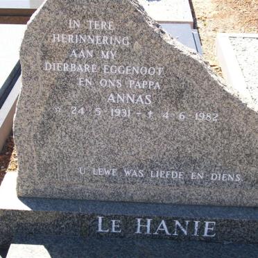HANIE Annas, le 1931-1982