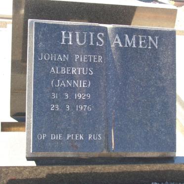 HUISAMEN Johan Pieter Albertus 1929-1976