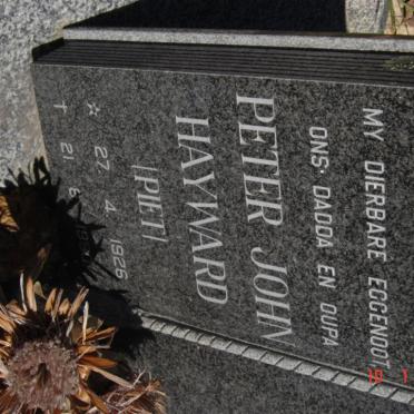 HAYWARD Peter John 1926-1990