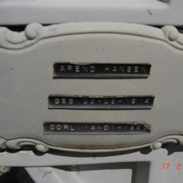 HANSEN Arend 1914-19??
