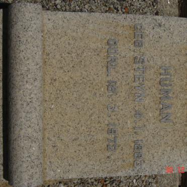 HUMAN Geertruyda Magdalena nee STEYN 1883-1972