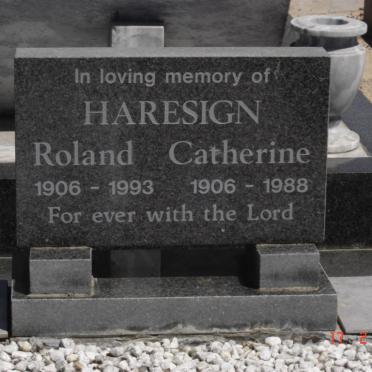 HARESIGN Roland 1906-1993 &amp; Catherina 1906-1988
