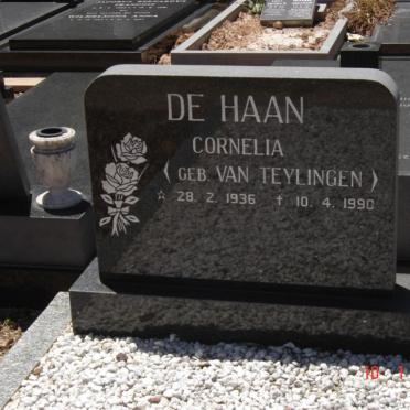 HAAN Cornelia, de nee VAN TEYLINGEN 1936-1990