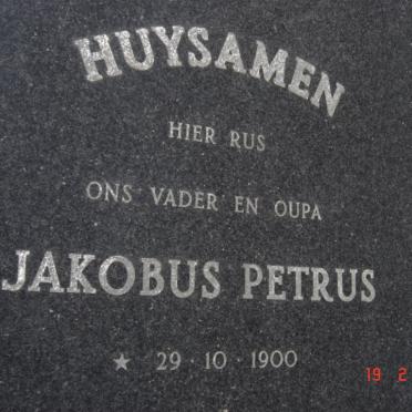 HUYSAMEN Jakobus Petrus 1900-