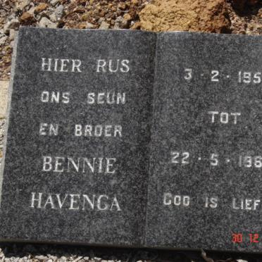 HAVENGA Bennie 1951-1969