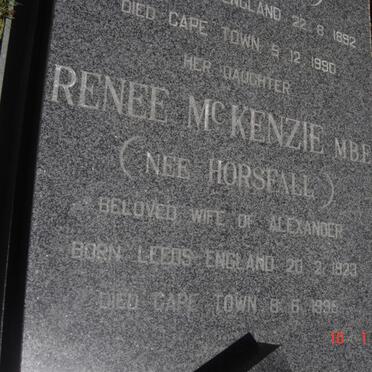 HORSFALL Ethel Martha nee SELLERS 1892-1990 :: McKENZIE Renee  nee HORSFALL 1923-1995