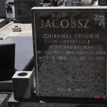 JACOBSZ Johannes Hendrik 1913-1985