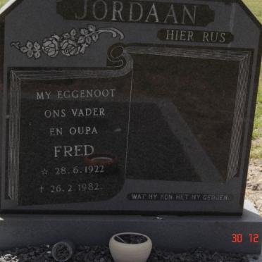 JORDAAN Fred 1922-1982