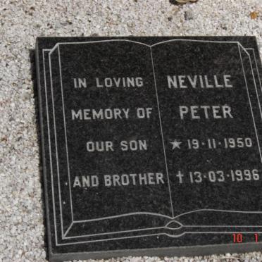 JAGER Pieter Redelinghuys, de 1923-1992 &amp; Marrianne Eva 1925-1999 :: DE JAGER Neville Peter 1950-1996