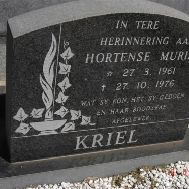 KRIEL Hortense Muriel 1961-1976