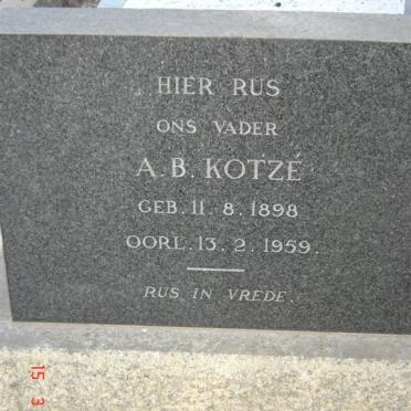KOTZÉ A.B. 1898-1959