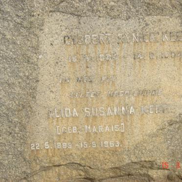 KEET Gysbert Rynier 1884-1954 &amp; Alida Susanna MARAIS 1885-1963