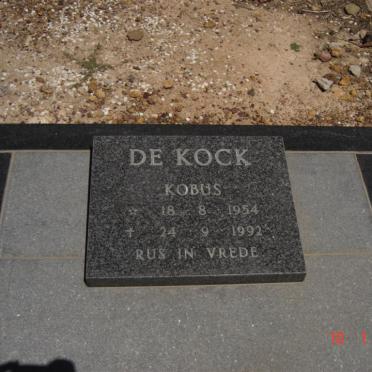 KOCK Kobus, de 1954-1992