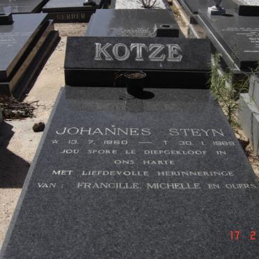 KOTZE Johannes Steyn 1960-1988